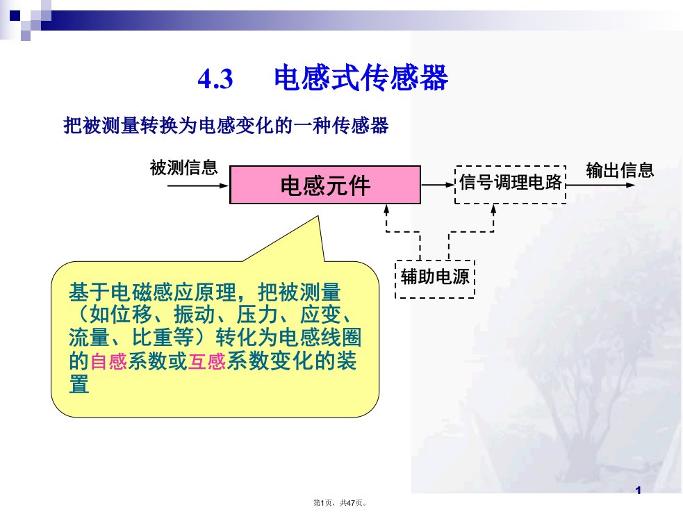 传感器技术课件-电感式传感器