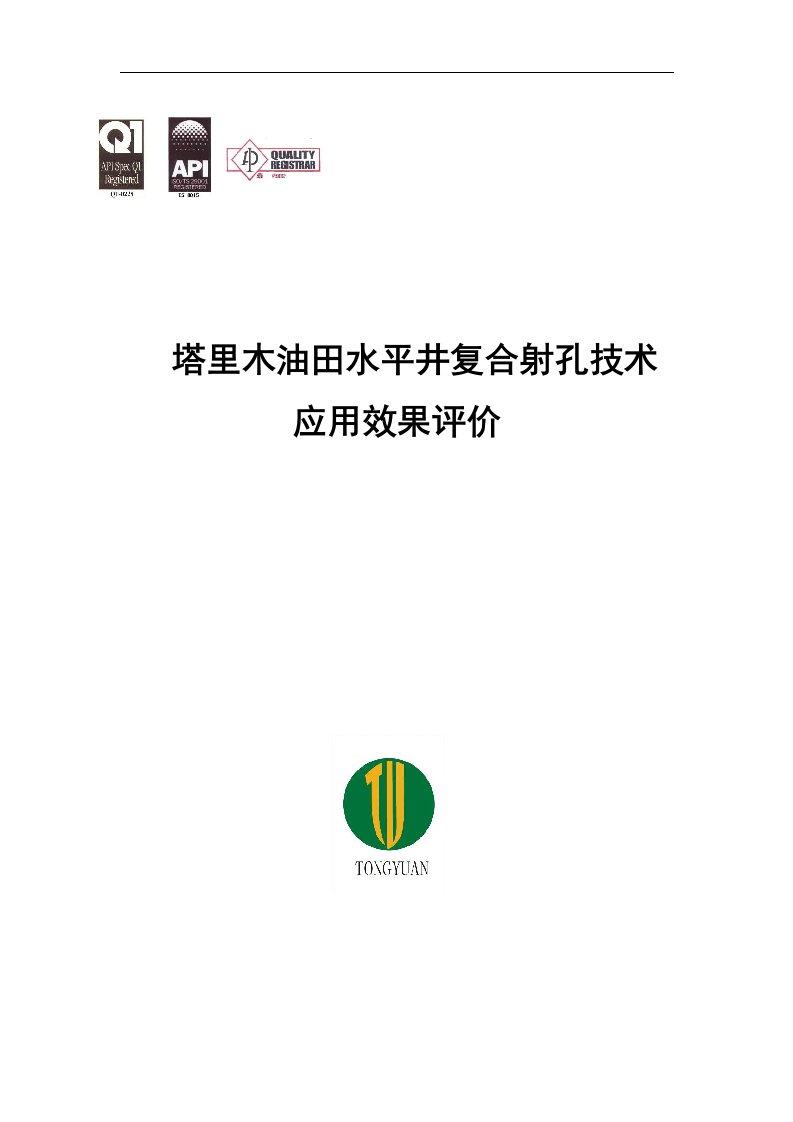 塔里木油田水平井复合射孔应用效果评价