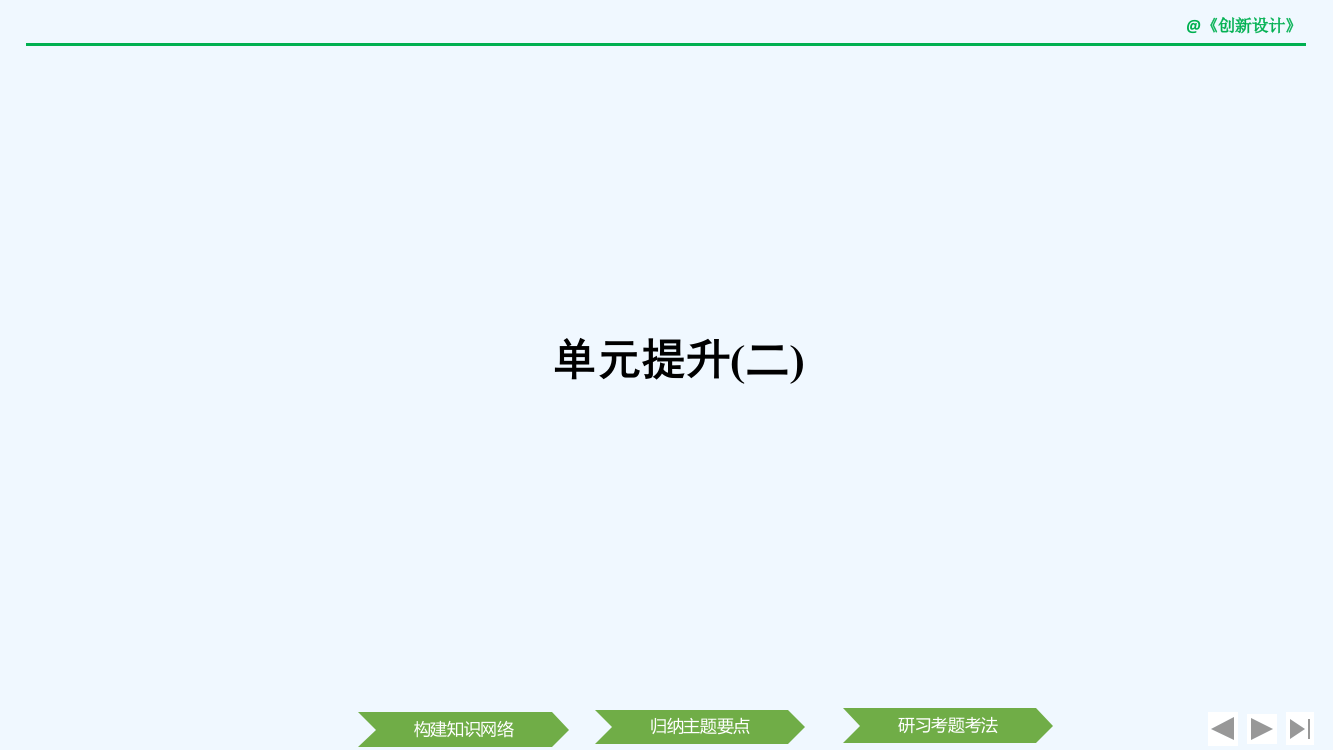 高中历史《创新设计》岳麓必修3课件：单元提升（二）