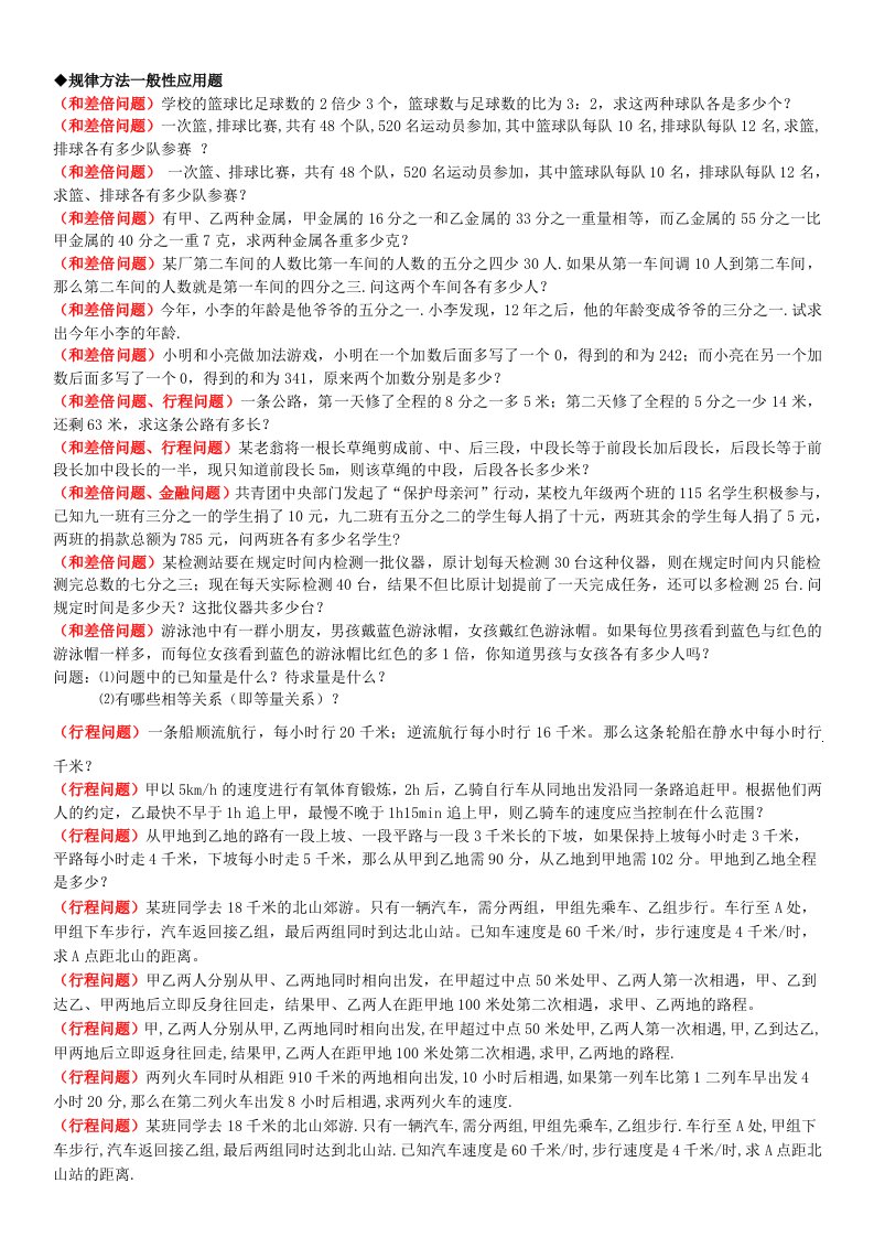 七年级数学下册二元一次方程组应用题讲义和百题人教新课标版