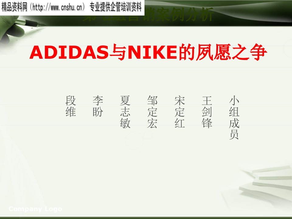 NIKE和ADIDAS营销案例分析（PPT75页）