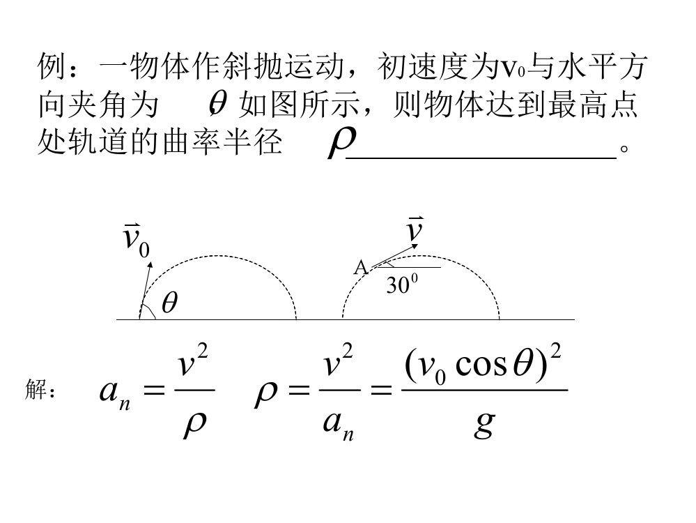 曲率半径例题