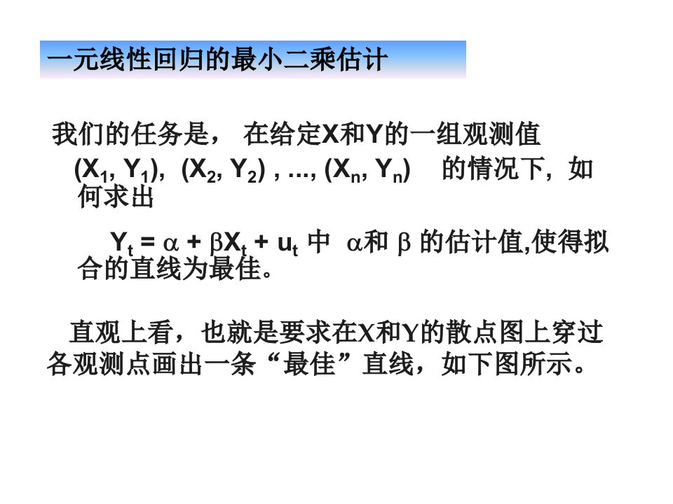 元线性回归的最小二乘估计