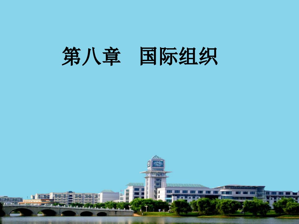 国际政治学导论课件第八章国际组织