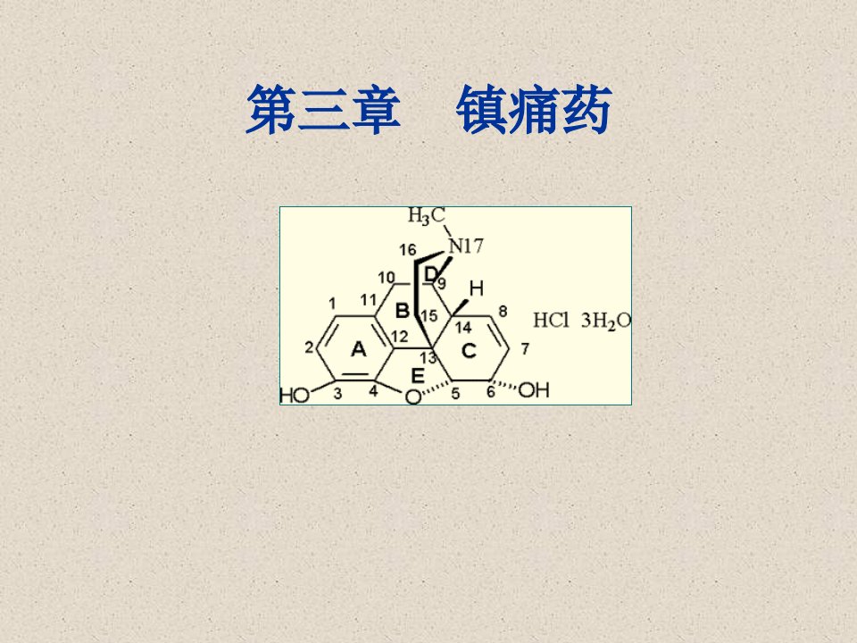 第三章镇痛药