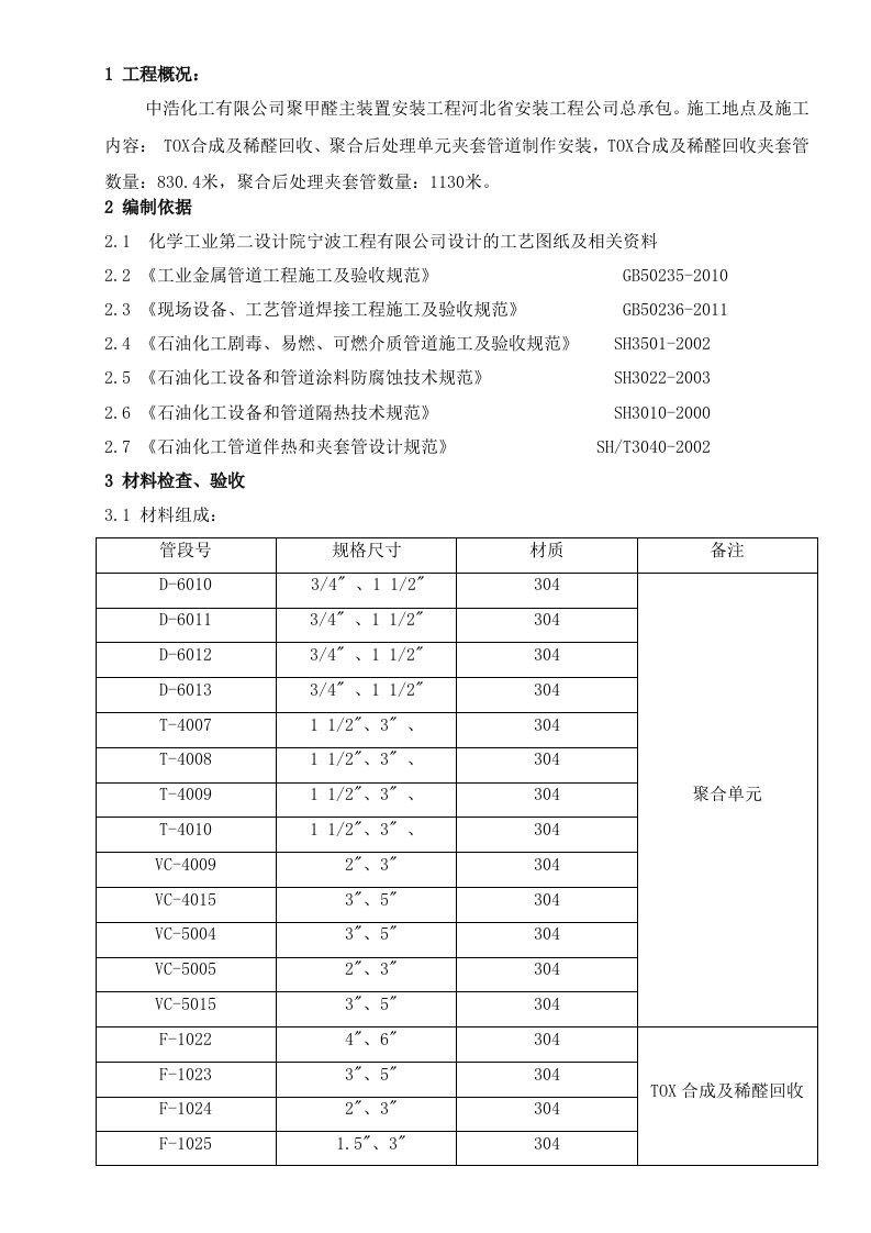 夹套管施工方案