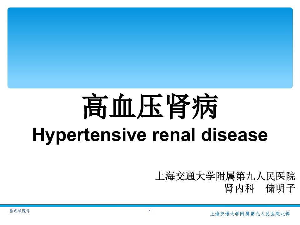 高血压肾病ppt课件