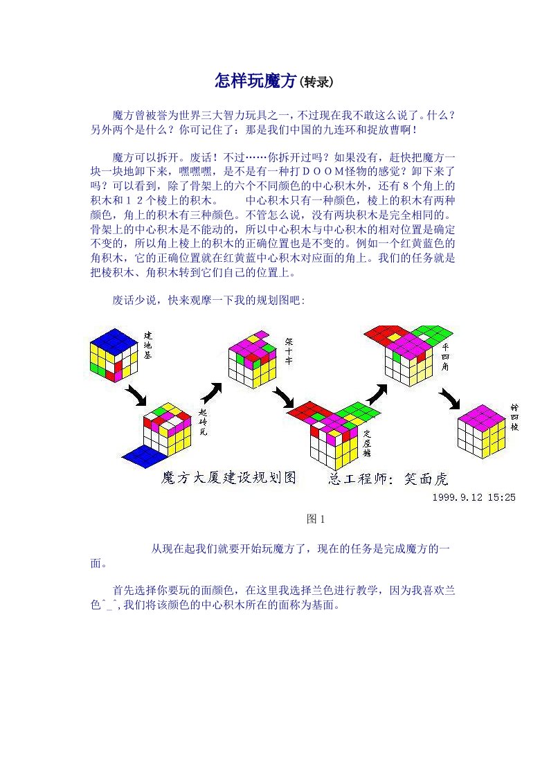 怎样玩魔方