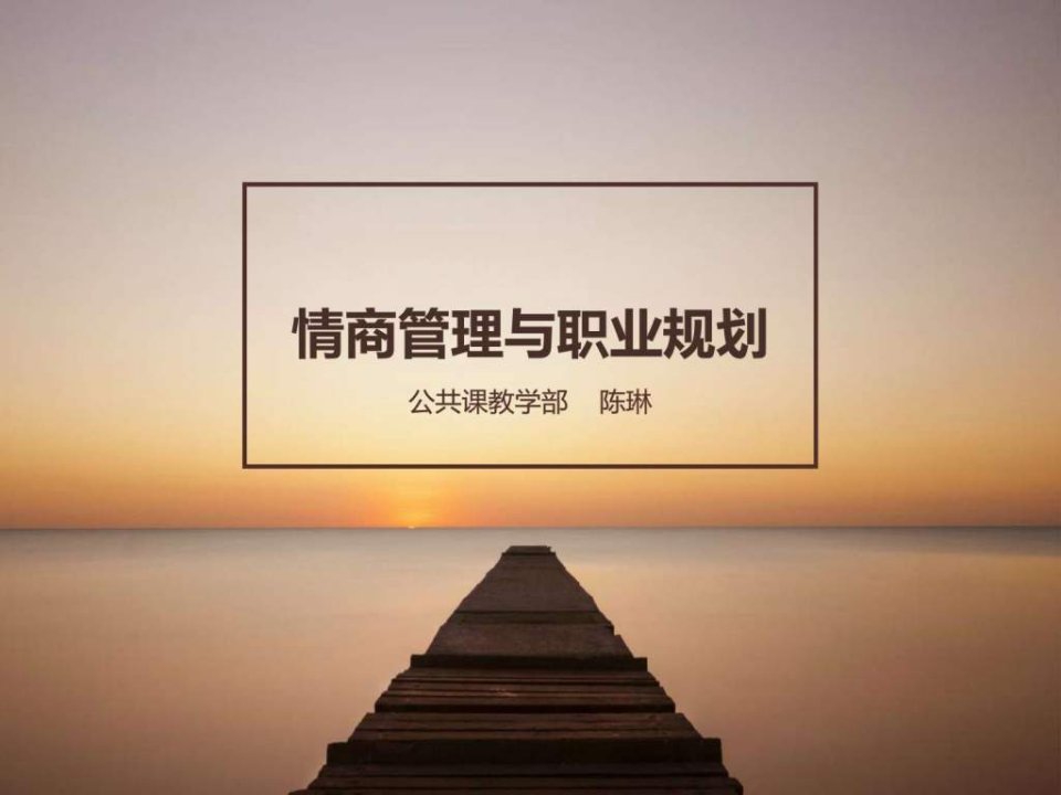 情商管理与职业规划.ppt