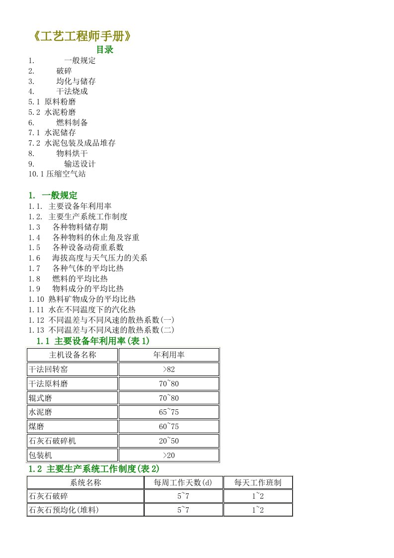 建筑工程管理-水泥工艺工程师手册