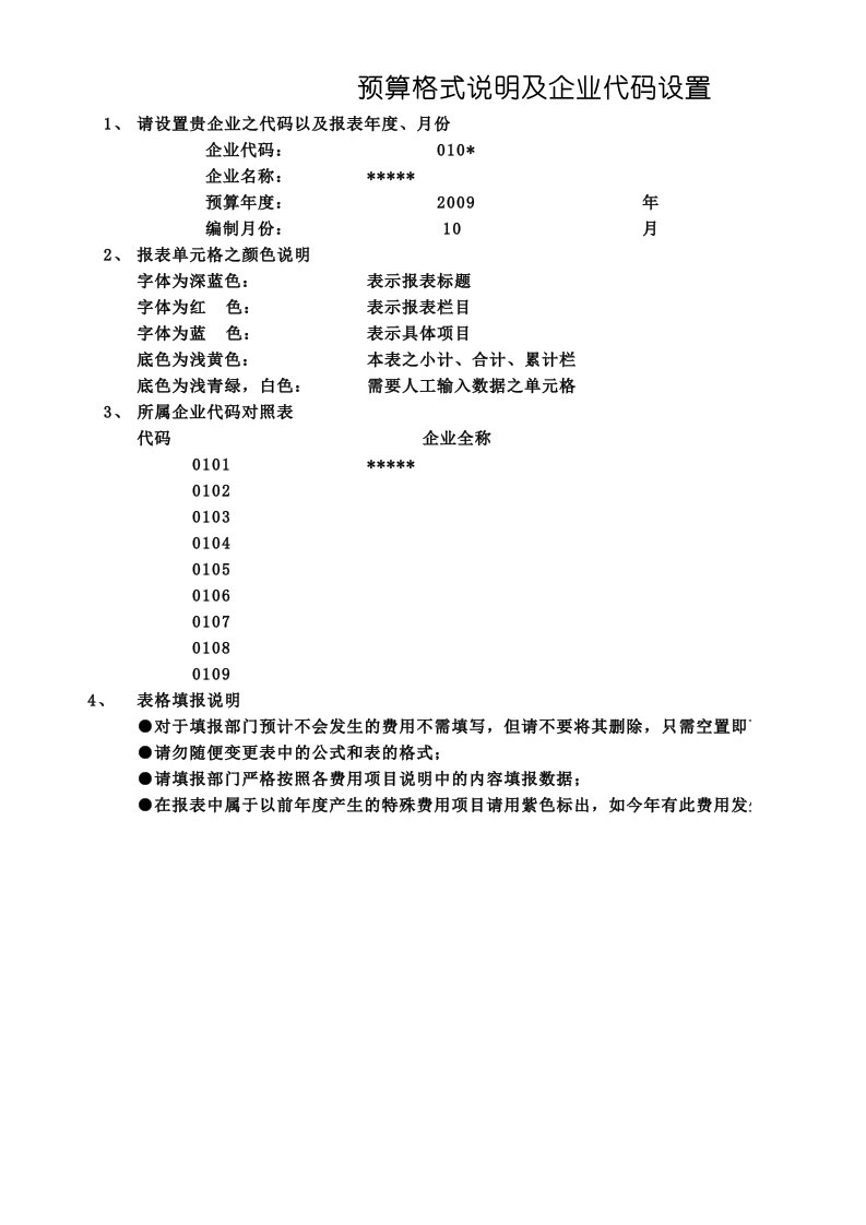 09年某汽车4S集团公司财务预算表格（全套）(多个XLS)