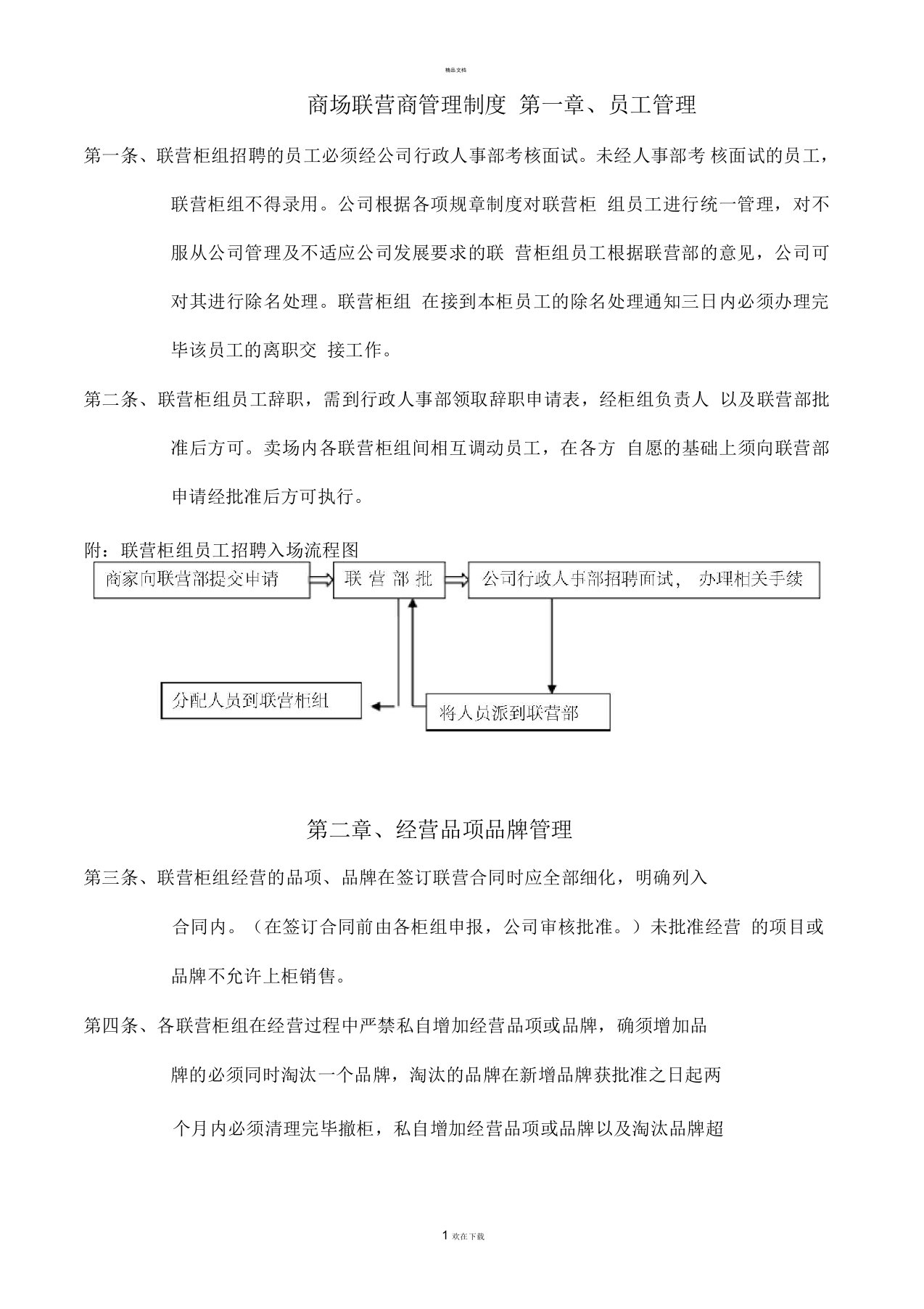 联营商管理制度-新