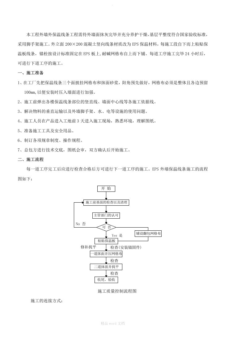 保温线条施工组织方案