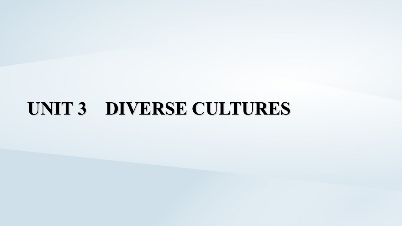 新教材2023年高中英语Unit3DiverseCultures单元评价课件新人教版必修第三册