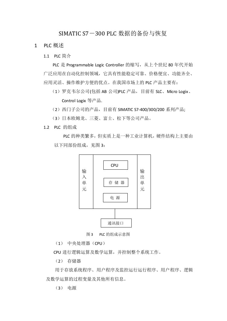 s7-300程序的备份与恢复