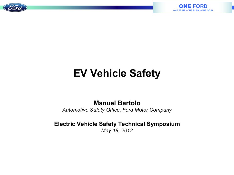 福特公司-电动汽车安全讲座