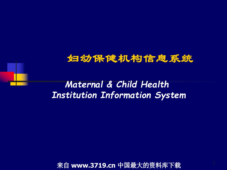 妇幼保健机构信息系统(ppt56)-IT