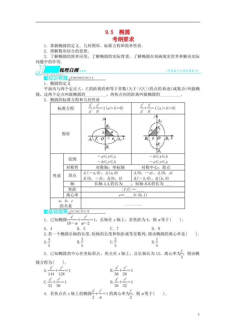 高考数学一轮复习