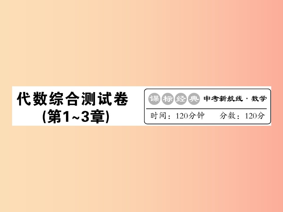 （新课标）2019中考数学复习