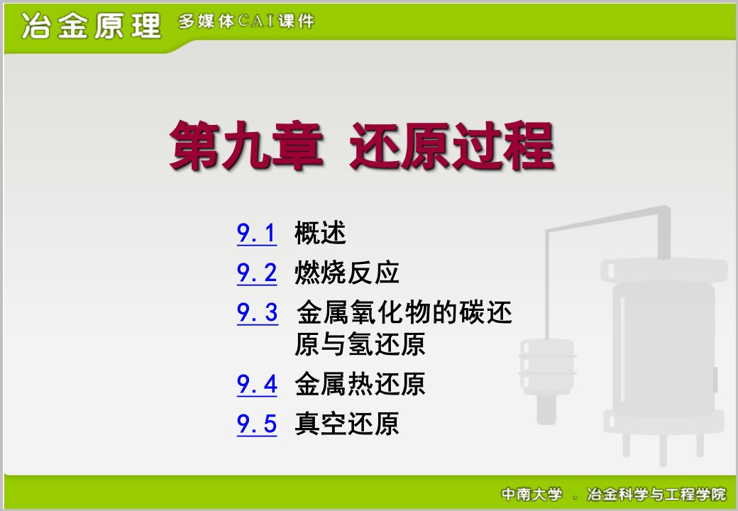 中南大学精品课冶金原理ppt