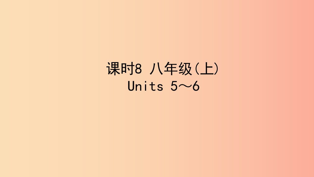 陕西省2019中考英语复习