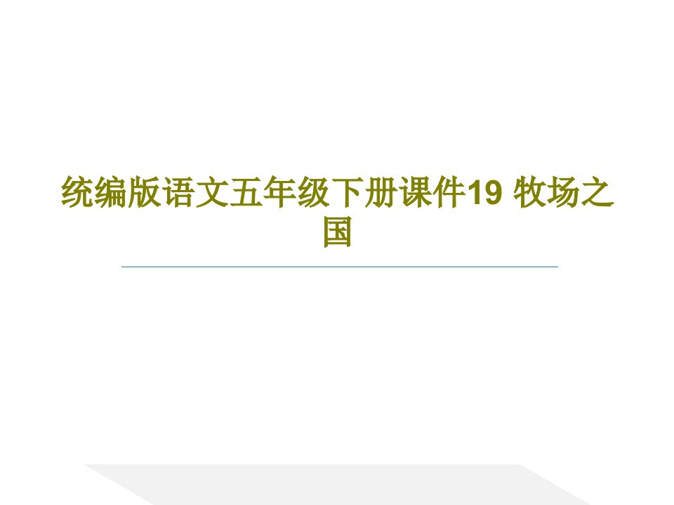 统编版语文五年级下册课件19