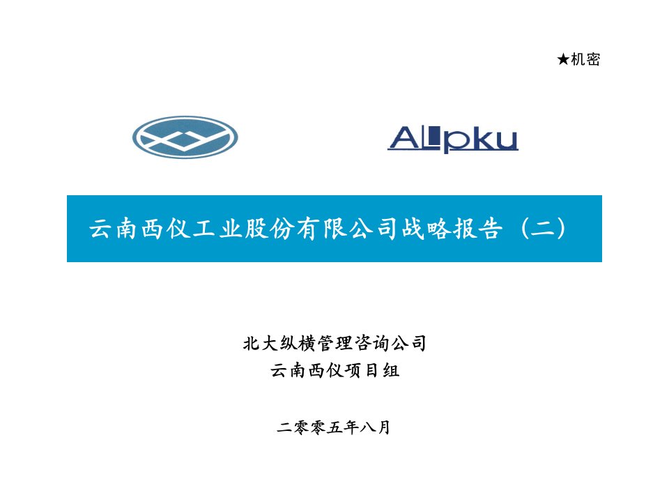 北京中润英才管理咨询公司内部资料0920西仪公司战略(二)