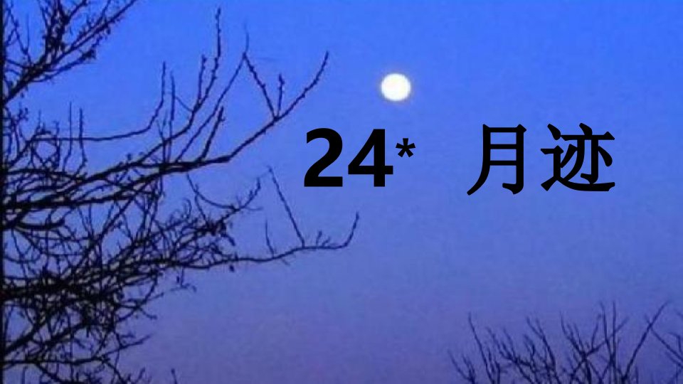 人教部编版五年级语文上册《24