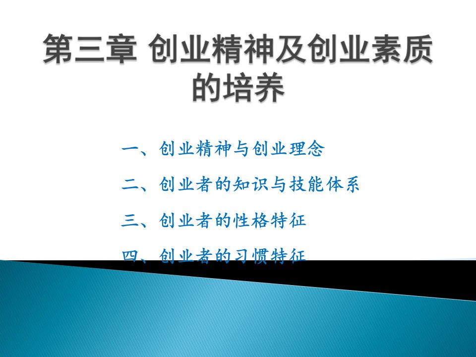 第三章创业精神及