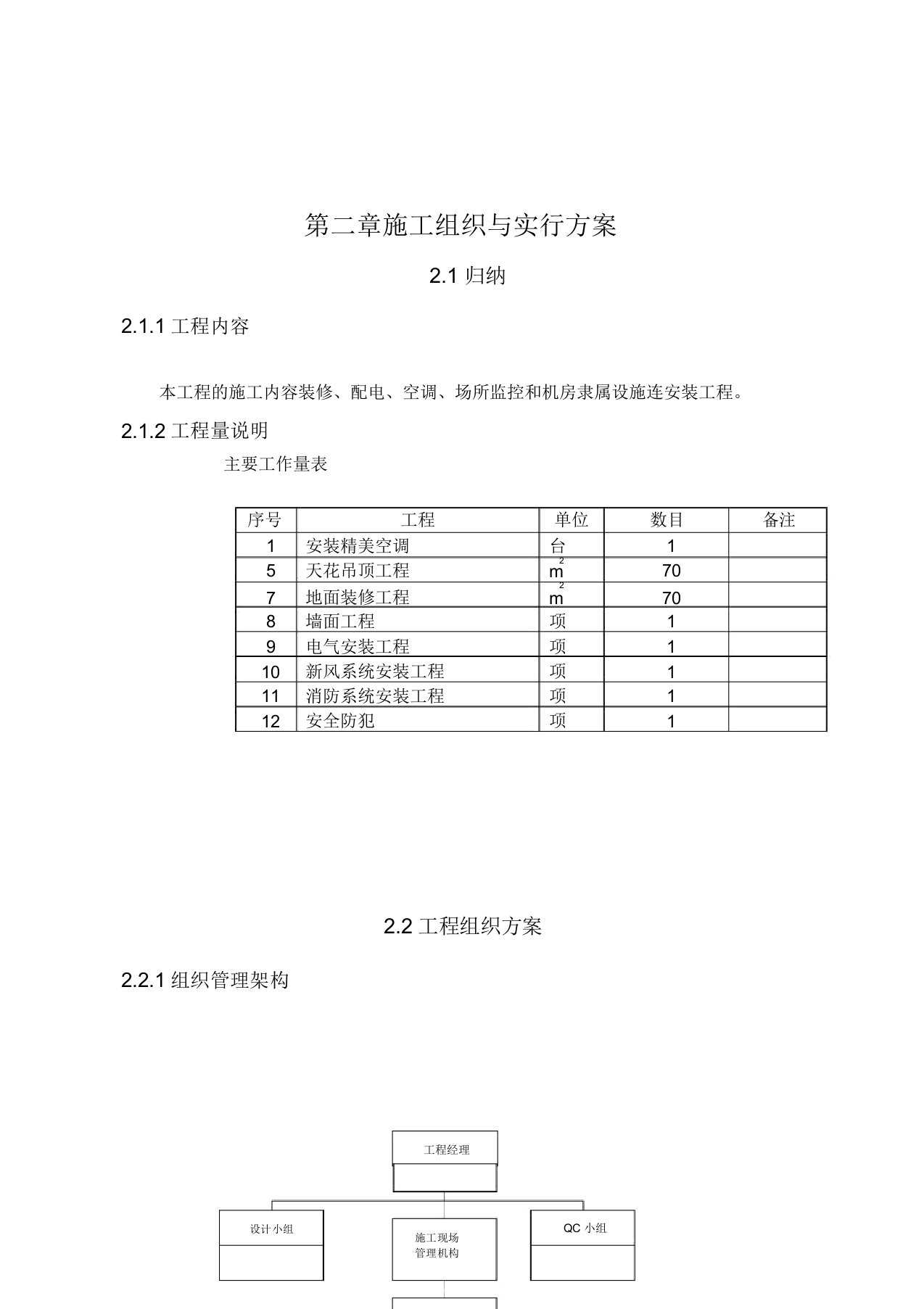 机房组织及实施方案