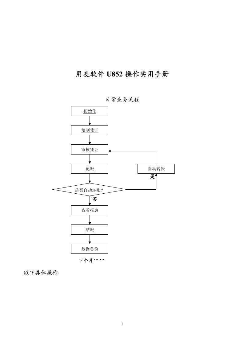 用友软件U8操作实用手册