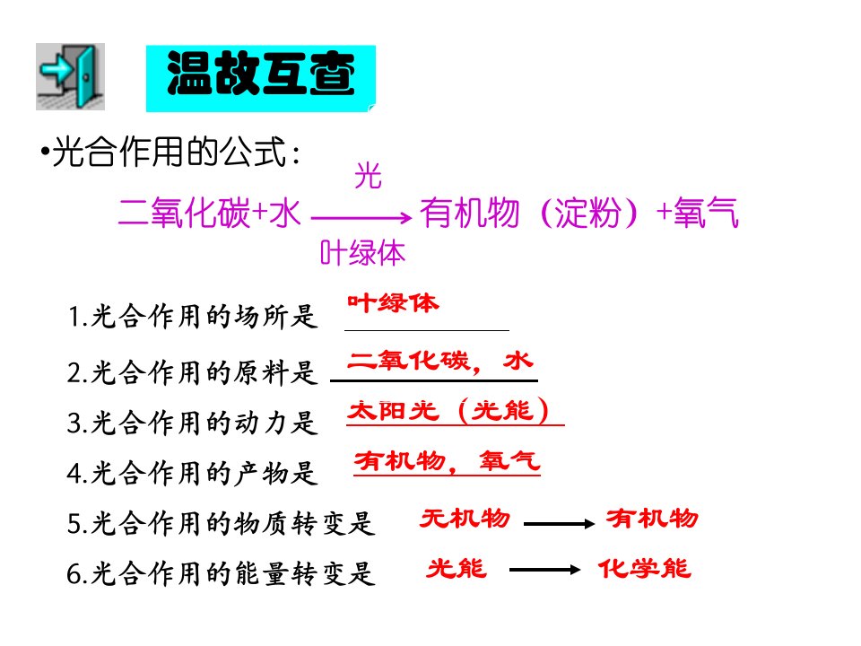 人教版七年级生物上册第三单元第五章第二节《绿色植物的呼吸作用》