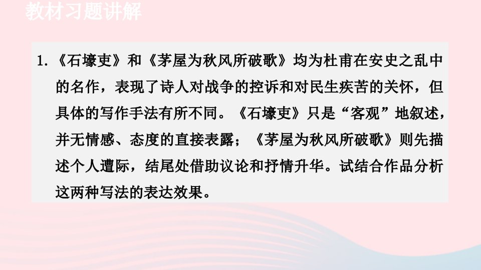 2024春八年级语文下册第6单元24唐诗三首教材习题课件新人教版