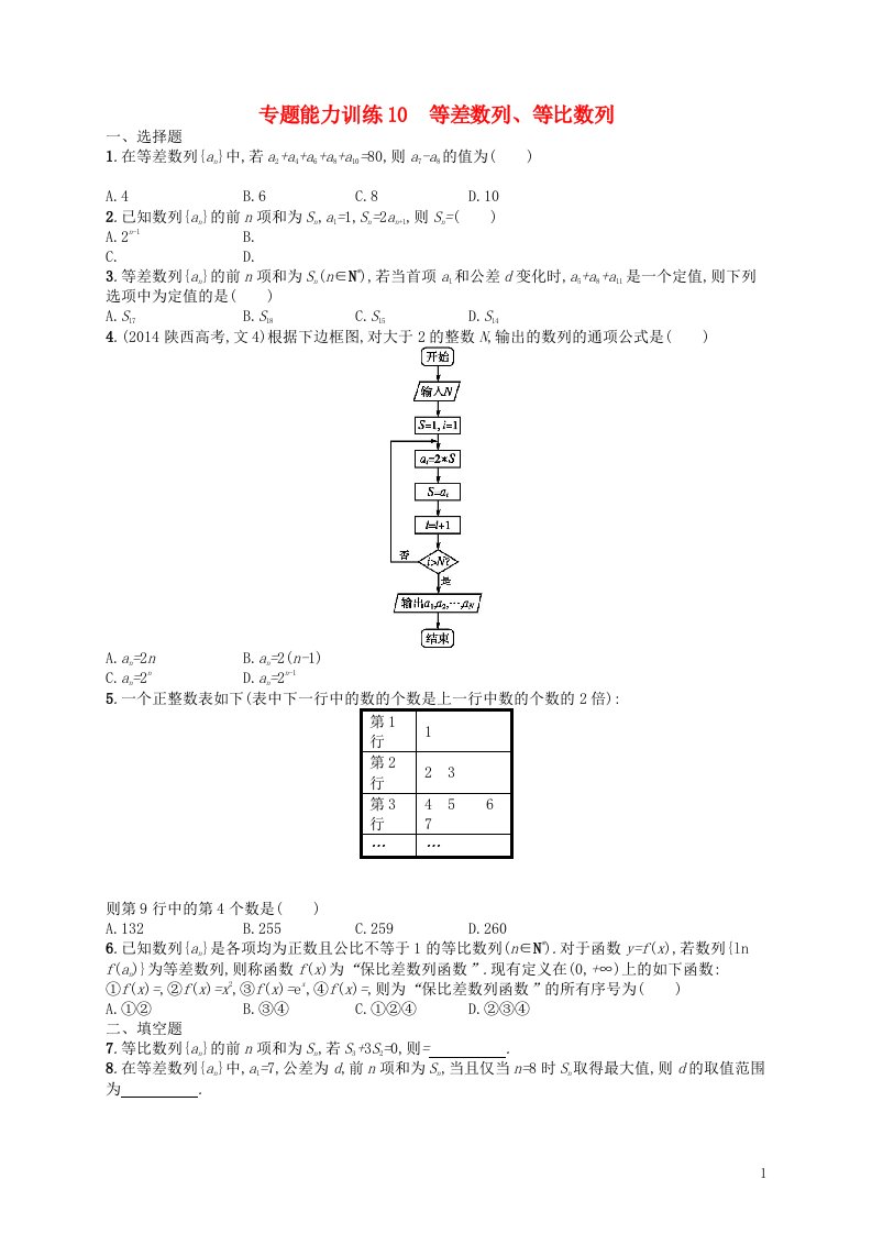 高优指导高考数学二轮复习