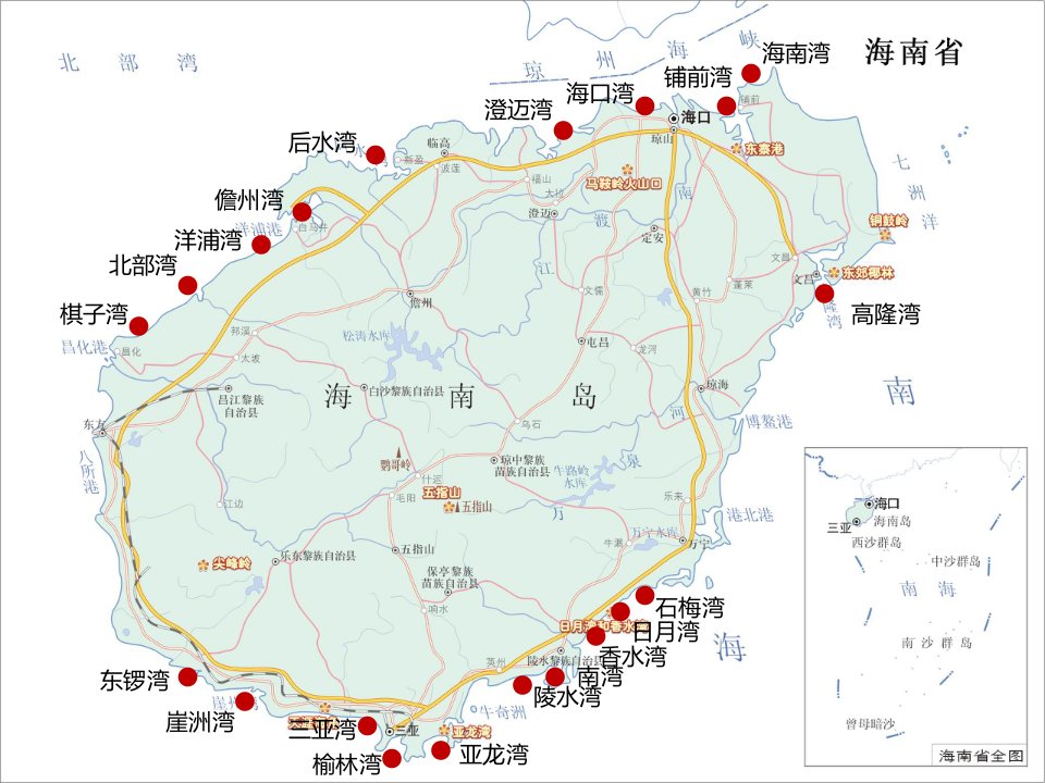 海南各湾口项目开发情况