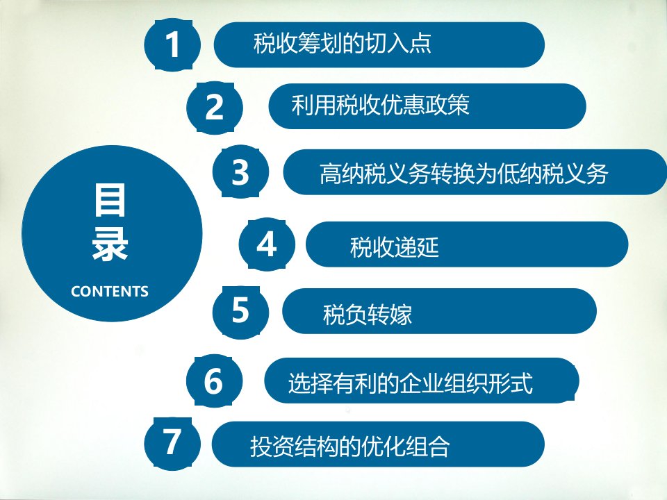 税收筹划的基本方法powerpoint120页