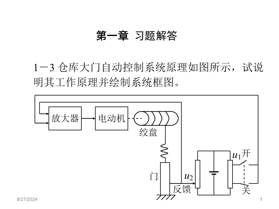 《控制工程基础》(容一鸣)完整课后答案解析ppt课件