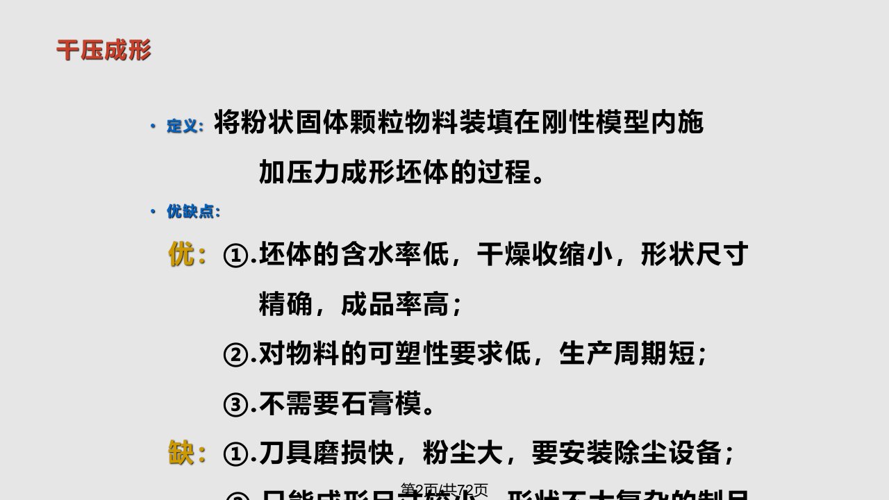 陶瓷工业机械设备干压成形机械