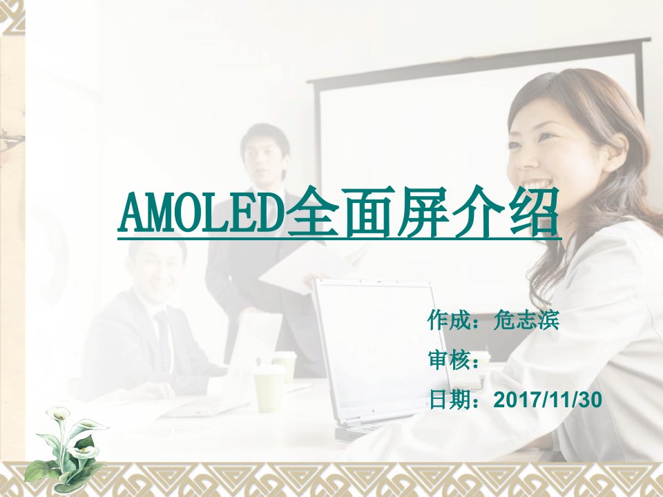 AMOLED全面屏介绍课件