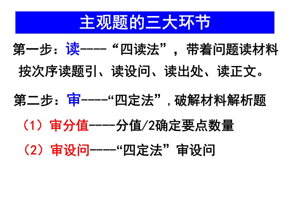 高考历史主观题解题方法与技巧市公开课一等奖市赛课获奖课件