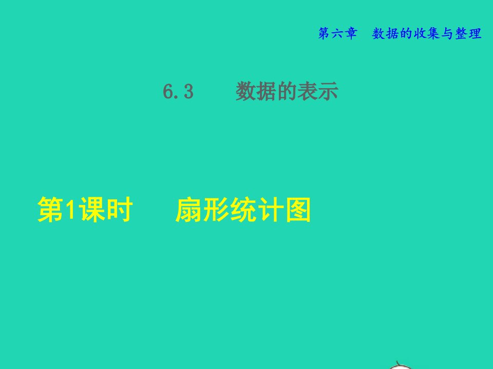 2021秋七年级数学上册第6章数据的收集与整理6.3数据的表示1扇形统计图授课课件新版北师大版