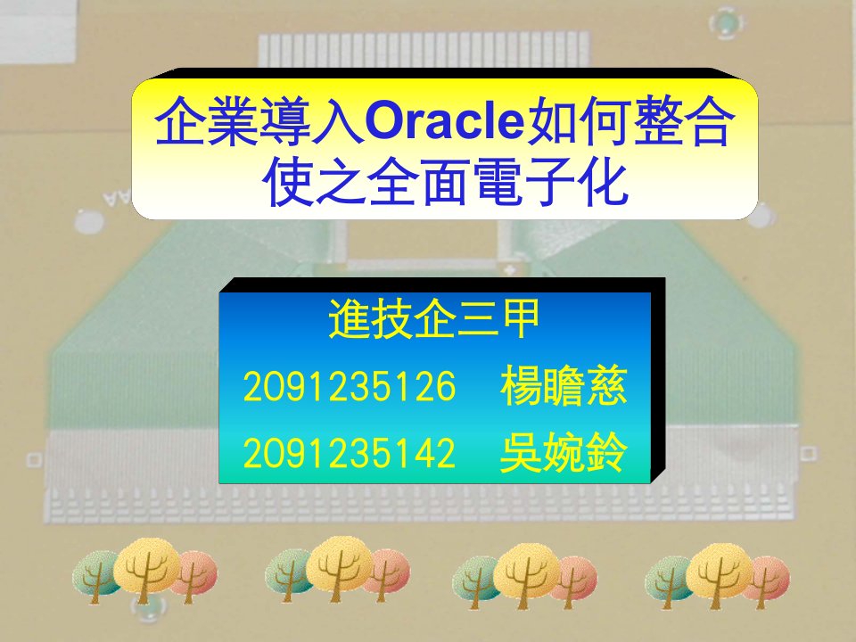 企业导入Oracle如何整合使之全面电子化