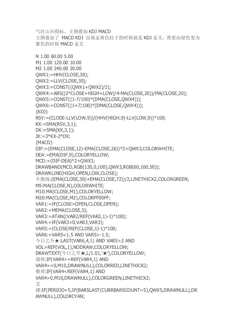 通达信指标公式源码软件