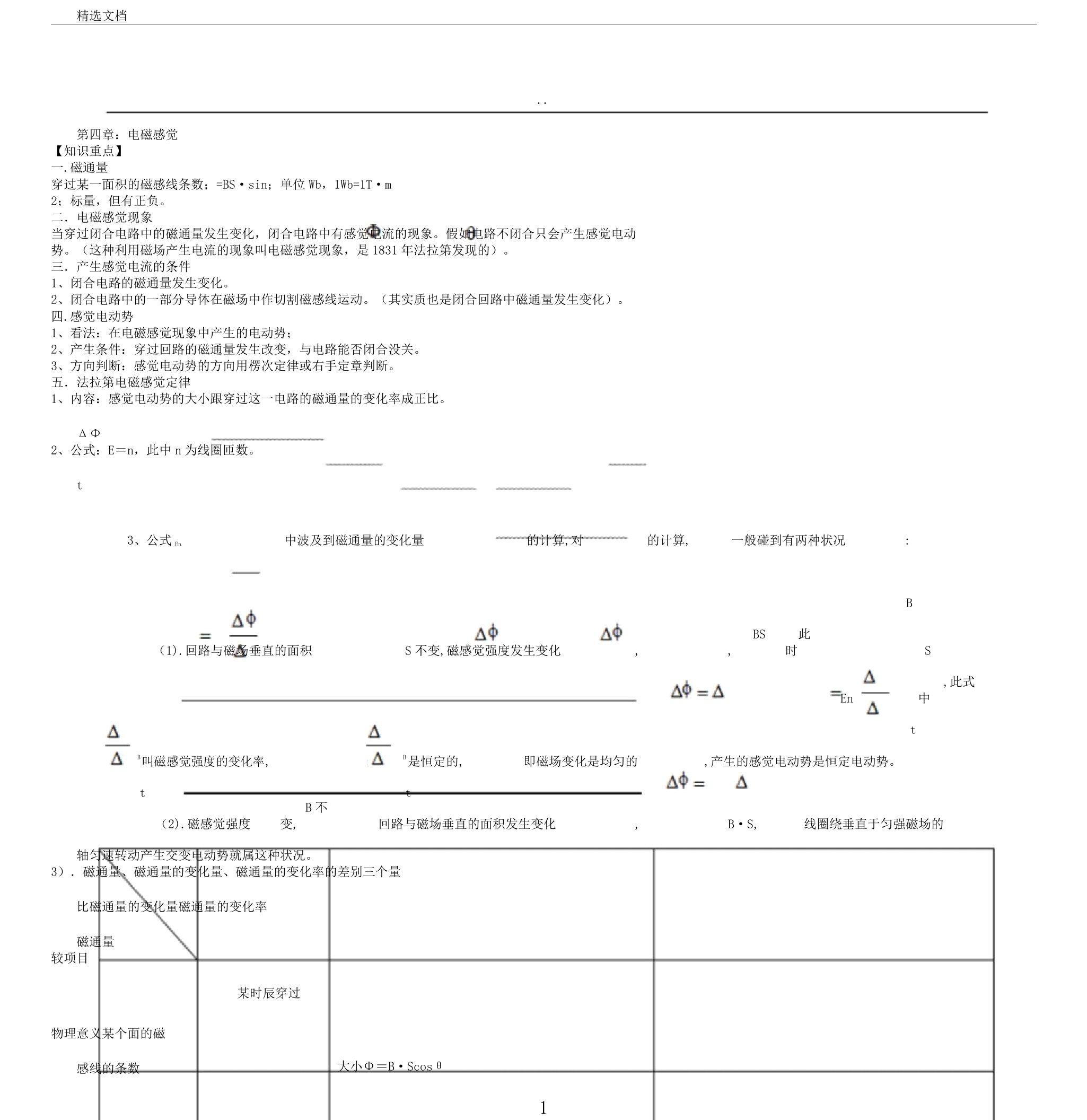 物理选修32知识点计划