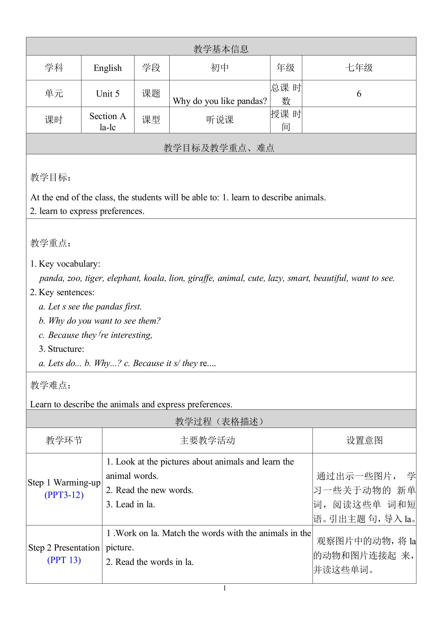 人教版英语七年级下册