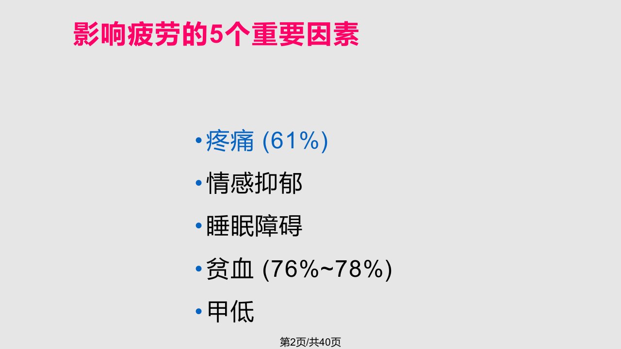 癌痛治疗原则