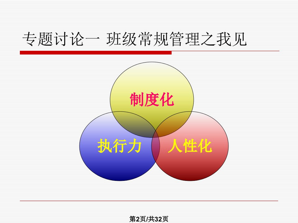 班级管理与班级文化建设