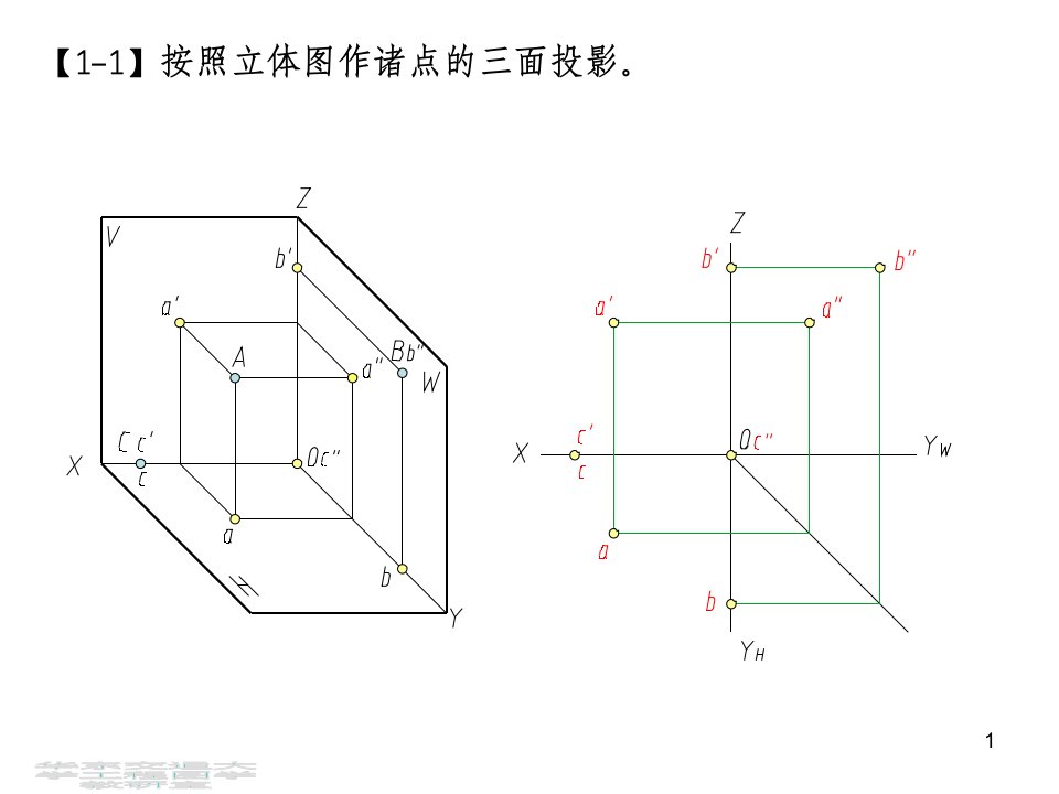 画法几何及土木工程制图习题集答案课件