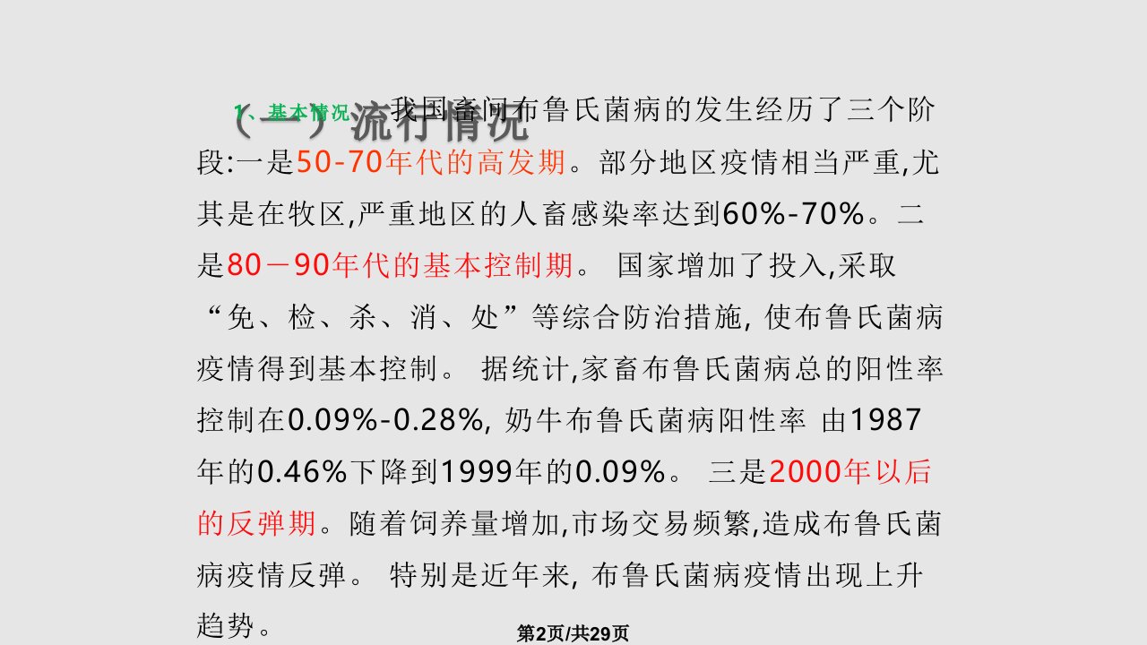 畜间布病防控情况