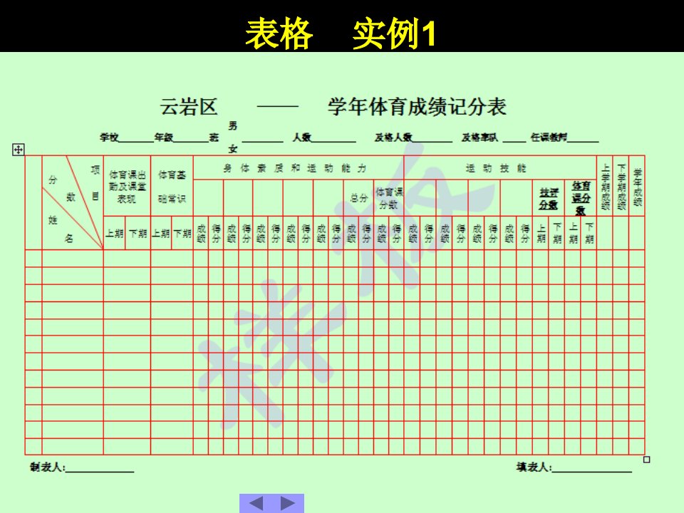 贵州新华电脑学院-offce课件第5章表格处理